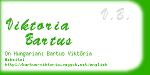 viktoria bartus business card