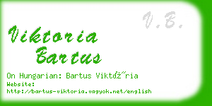 viktoria bartus business card